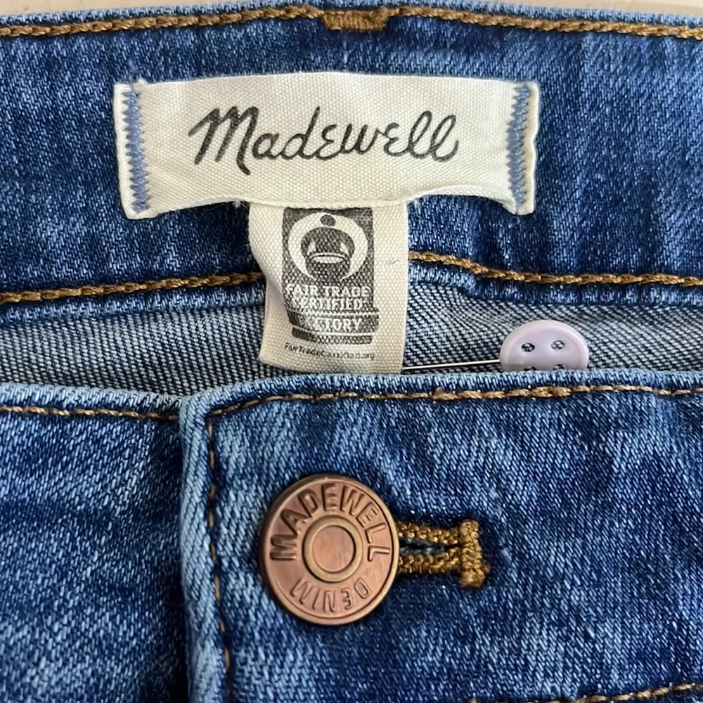 Madewell Curvy High Rise Skinny Crop Jeans Medium Wash - Size 33P_5